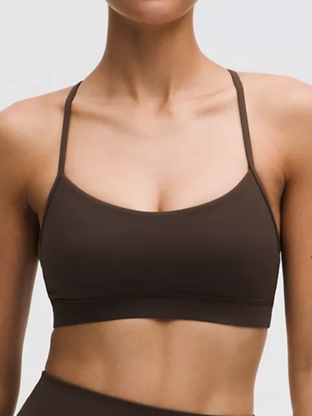 Lulu Flow Y Bra Nulu Light Support A–C Cups in Sequoia Size 4